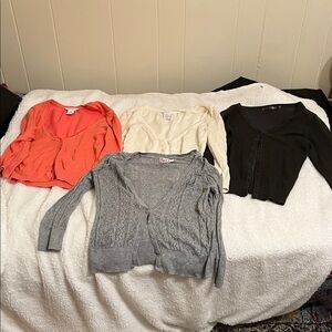 Stylish Women's cardigan Collection - Black, Gray, Cream, and Coral